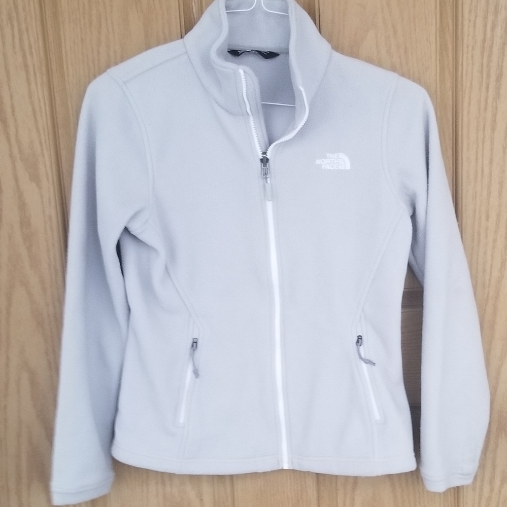 The North Face pale blue Zip Fleece Jacket Small